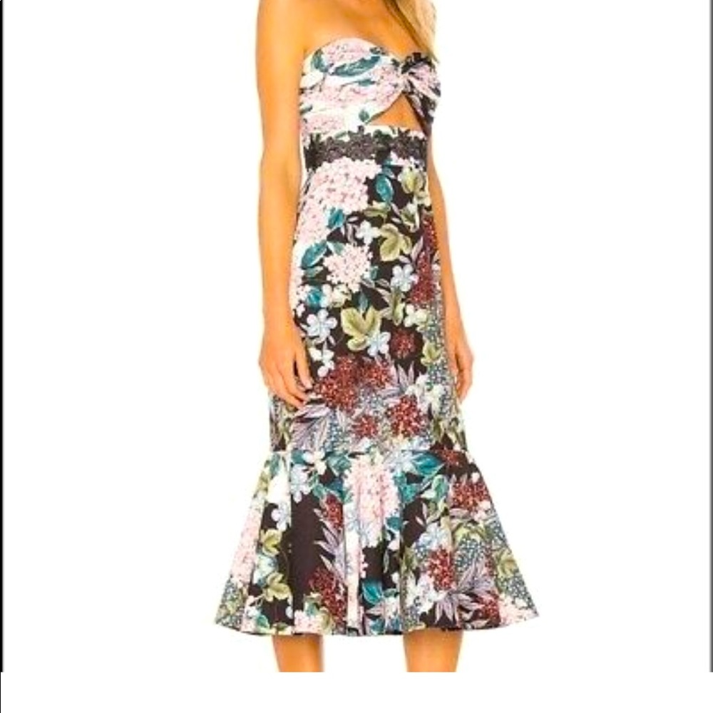 Keepsake strapless midi dress size L